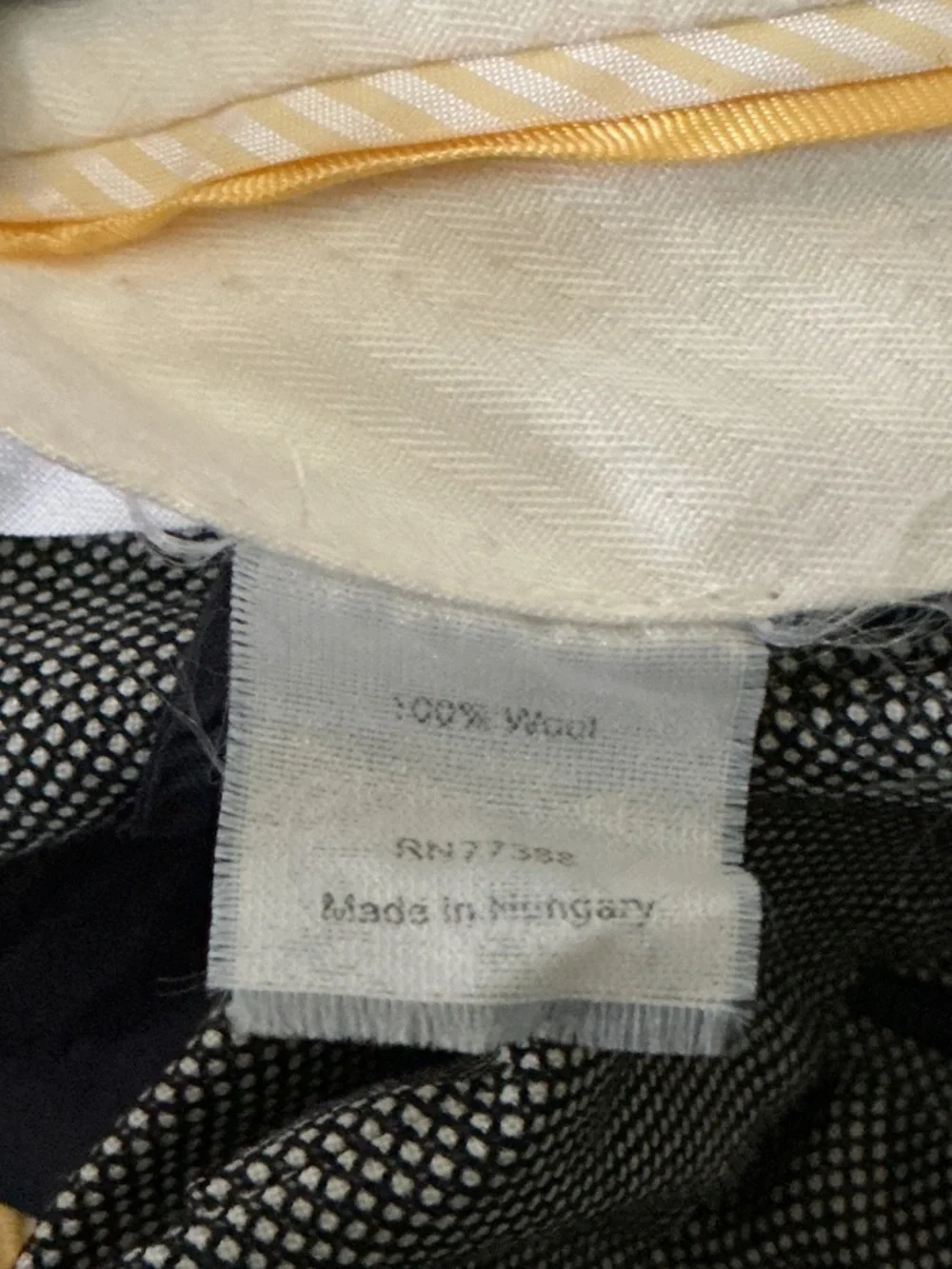 J. Crew Black and Cream (Grey) 100% Wool Textured Pants